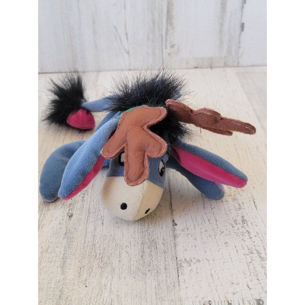 Winnie Pooh Eeyore reindeer antler Xmas‎ plush stuffed animal toy